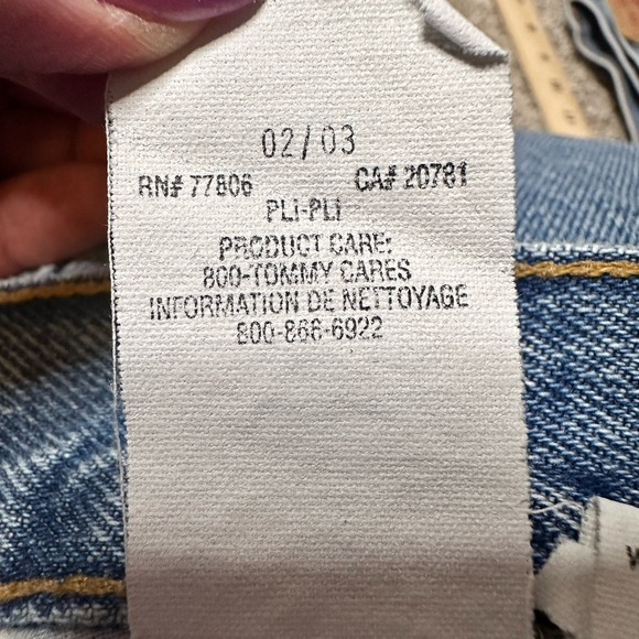 Tommy Hilfiger Jeans Shorts Mens 36 Blue Vintage Y2K 2000s Carpenter Baggy - Picture 12 of 13